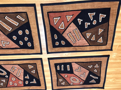 "Intricate Mudcloth Placemats: An Homage to Malian Artisans" (Wholesale)