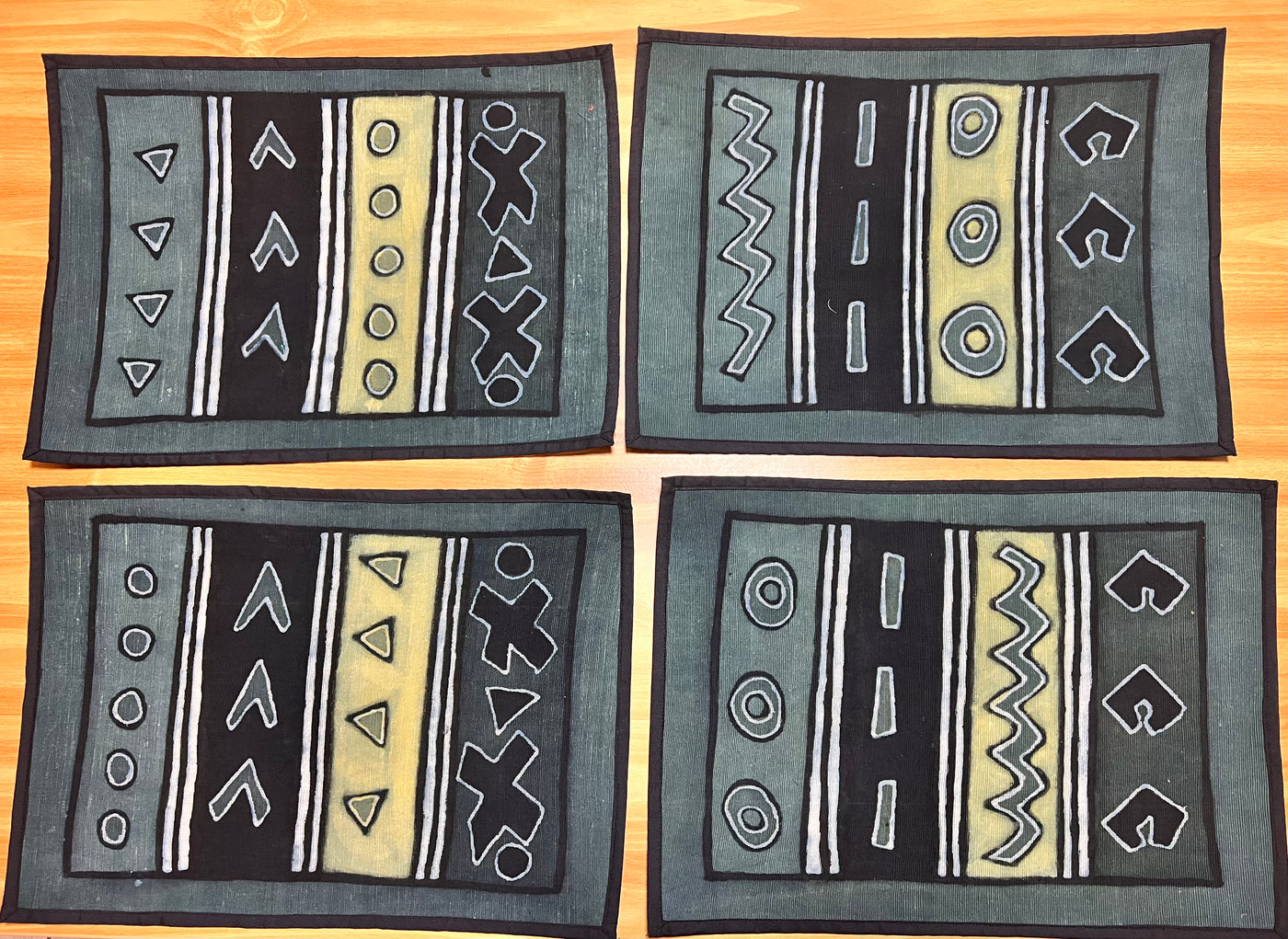 "Tradition Meets Table: Authentic Mudcloth Placemats from Mali"