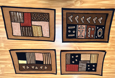 Handmade Mudcloth Placemats from Mali (Set of 4)