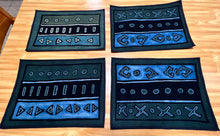 Charger l&#39;image dans la galerie, Malian Artisan-Crafted Mudcloth Placemats - Set of 4&quot;
