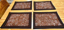 Load image into Gallery viewer, &quot;Exclusive Set of 4 Handcrafted Mudcloth Placemats&quot;
