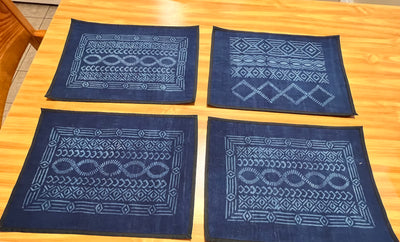 "Dine with Art: Handmade Indigo Placemats from Mali"
