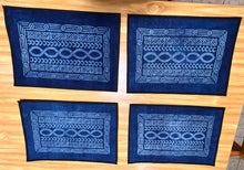 Load image into Gallery viewer, &quot;Malian Indigo Placemats - Handcrafted Heritage at Your Table&quot;
