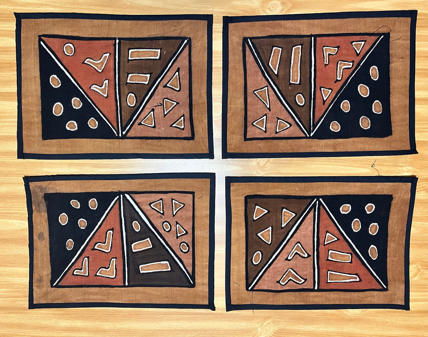 "Cultural Dining: Malian Mudcloth Handmade Placemats" (Wholesale)