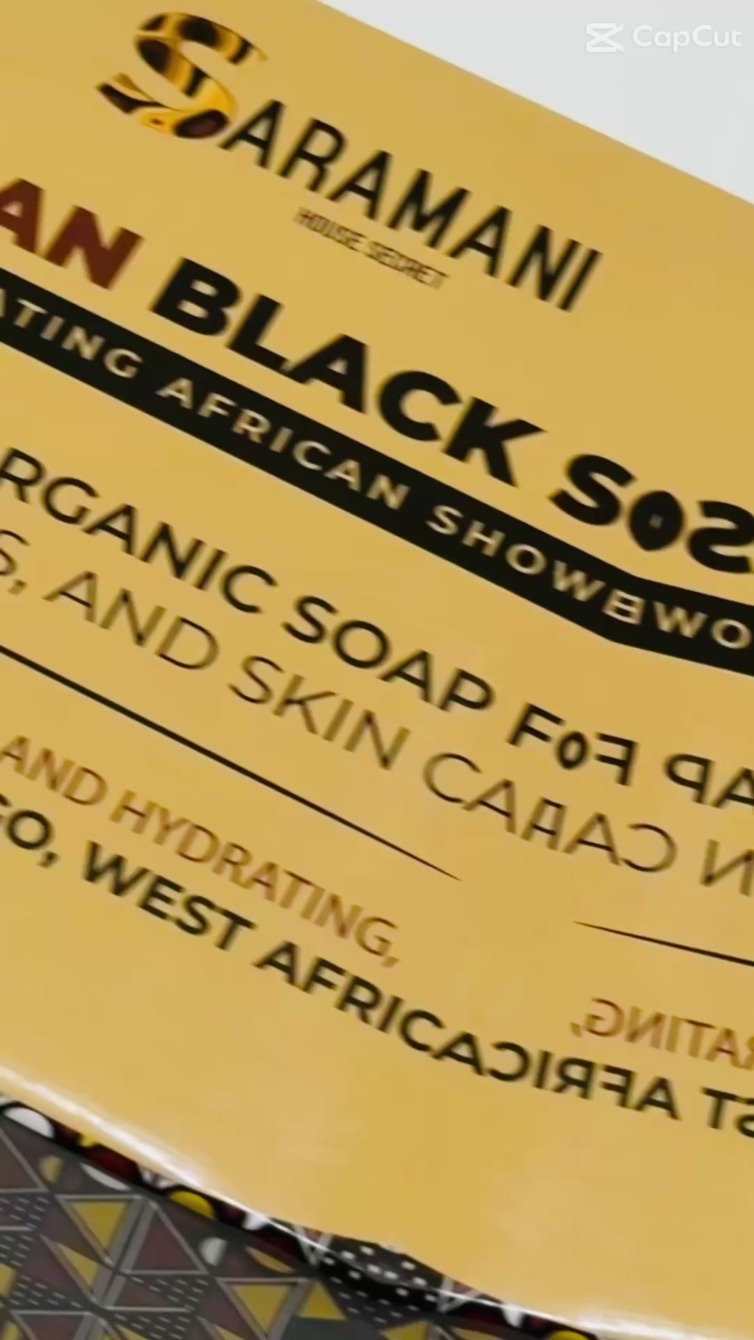 African Black Soap with Exfoliating African Shower Net – Natural Organic Soap for Acne, Scars, and Skin Care – Deep Cleansing and Hydrating, Handmade in West Africa – 1 lb (16oz)