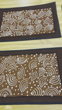 Load and play video in Gallery viewer, &quot;Exclusive Set of 4 Handcrafted Mudcloth Placemats&quot;
