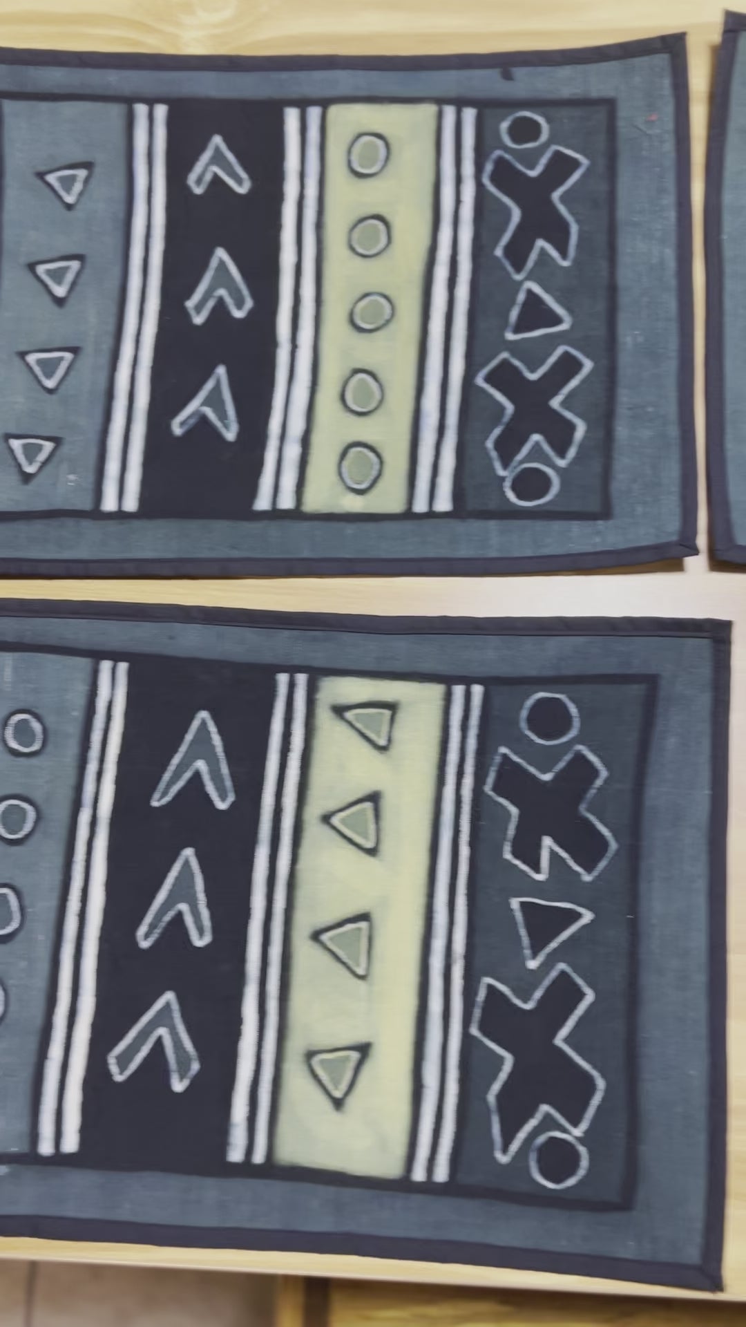 "Tradition Meets Table: Authentic Mudcloth Placemats from Mali"