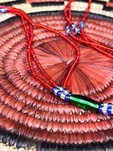 Load image into Gallery viewer, 3 Strands African Waistbeads Red
