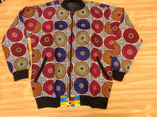 Load image into Gallery viewer, Disc Print African Bomber Jacket
