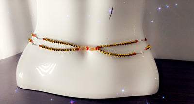 Gold Stretchable Waistbeads
