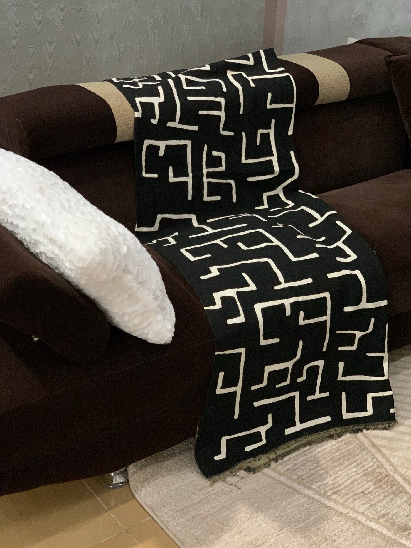 Authentic Black white Bogolanfini