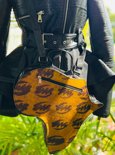 Nyame Africa leather Crossbody Bag