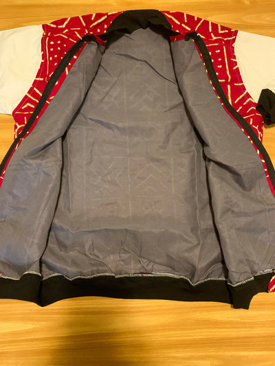 Red Bogolan Bomber Jacket